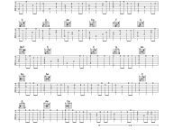 《Aways with me》C调 吉他谱